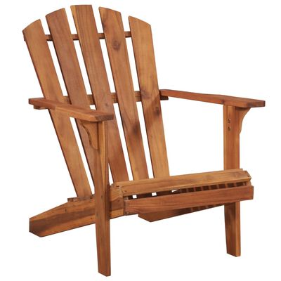 vidaXL Garden Adirondack Chair with Footrest Solid Acacia Wood