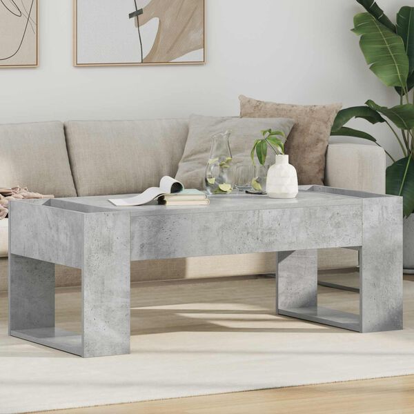 vidaXL Coffee Table Concrete Grey 110 x 50 x 41 cm Engineered Wood