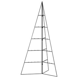 vidaXL Metal Christmas Tree for Decoration Black 100 cm
