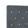 vidaXL LED Headboard with LED Strip Lights Dark Grey 80 cm Polyester