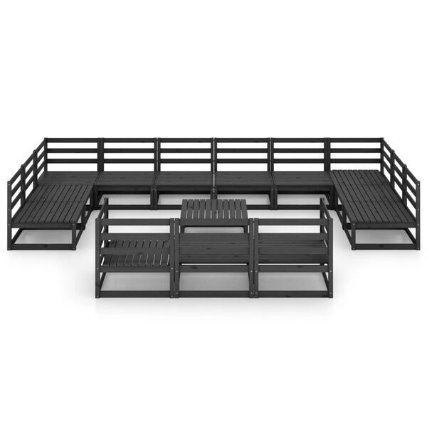 vidaXL 14 Piece Garden Lounge Set Solid Pinewood
