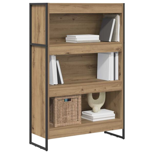 vidaXL Book Cabinet Artisian Oak 80 x 30 x 121 cm Engineered Wood
