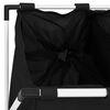 vidaXL 3-Section Laundry Sorter Black