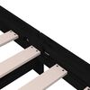 vidaXL Stack Bed without Mattress Black 75x190 cm Small Single Solid Wood Pine