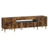 vidaXL LED TV Cabinet Smoked Oak Engineered Wood