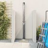 vidaXL Outdoor Solar Shower Black 217 cm PVC and aluminium