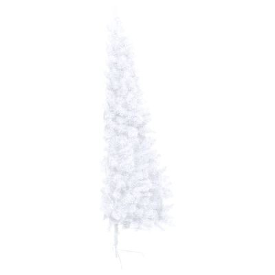 vidaXL Artificial Half Christmas Tree with Stand White 150 cm PVC