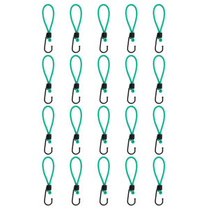 vidaXL Bungee Cords with Hooks 20 pcs 15 cm