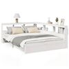 vidaXL Bookcase Bed without Mattress White 140x190 cm Solid Wood Pine