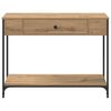vidaXL Console Table Artisan Oak 100 x 34.5 x 75 cm Engineered wood