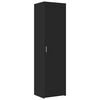 vidaXL Slim Storage Cabinet Black 50x42.5x225 cm Engineered Wood