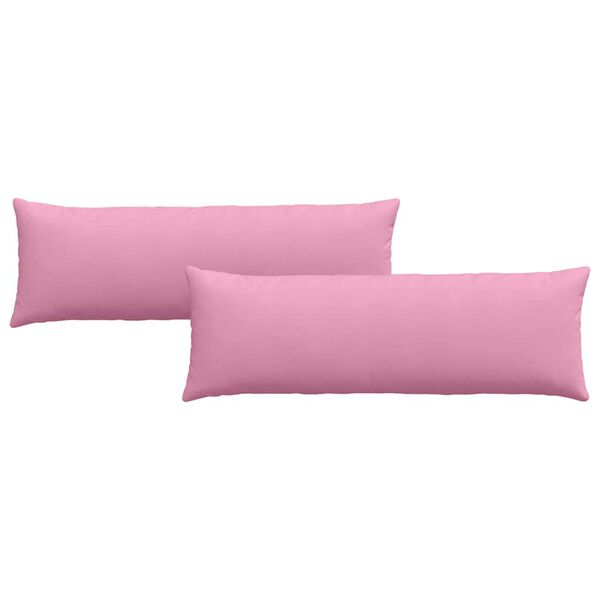 vidaXL Sofa Pillows 2 pcs Pink 120 x 40 cm Fabric