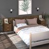 vidaXL Wall-mounted Bedside Cabinets 2 pcs Brown Oak
