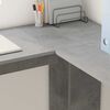vidaXL Corner Desk Concrete Grey 140 x 113.5 x 75 cm Engineered Wood