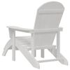 vidaXL Adirondack Chair White 82 x 74 x 92 cm HDPE