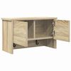 vidaXL Wall-Mounted Coat Rack with Shelf Sonoma oak 50 x 20 x 30 cm