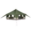 vidaXL Family Tent Green 18-Person 185T Polyester with PU Coating