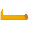 vidaXL Floating Shelf 3 pcs Mustard Yellow 40 x 9 x 2.5 cm Steel