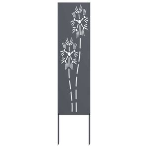 vidaXL Garden Privacy Screen Anthracite 32 x 140 cm Cold-rolled steel