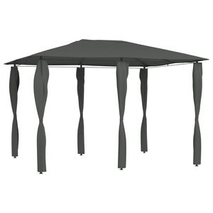 vidaXL Gazebo with Post Covers 3x4x2.6 m Anthracite 160 g/m&sup2;