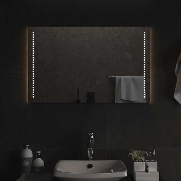 vidaXL LED Bathroom Mirror 80x50 cm