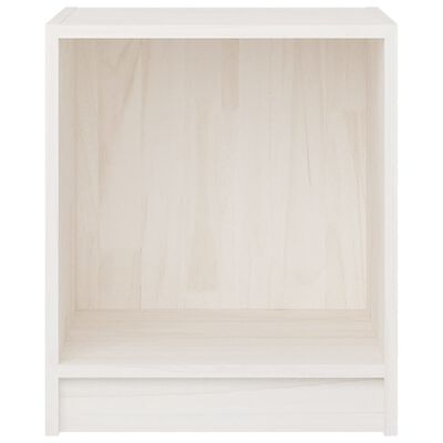 vidaXL Bedside Cabinet White 35.5x33.5x41.5 cm Solid Pinewood