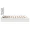 vidaXL Storage Bed with Headboard White 200 x 200 cm Engineered Wood