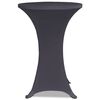 vidaXL Stretch Table Cover 2 pcs 80 cm Anthracite