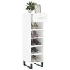 vidaXL Shoe Cabinet White 30x35x105 cm Engineered Wood