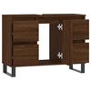 vidaXL Bathroom Cabinet Brown Oak 80x33x60 cm Engineered Wood