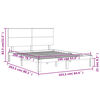 vidaXL Bed Frame without Mattress 160x200 cm Solid Wood Pine