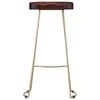 vidaXL Gavin Bar Stools 2 pcs Solid Mango Wood