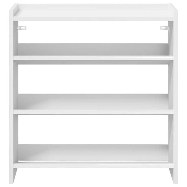 vidaXL Shoe Rack White 60x25x62 cm Engineered Wood
