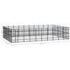 vidaXL Outdoor Dog Kennel Steel 55.3 m&sup2;