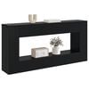 vidaXL Console Table Striped Black 155 x 29 x 74 cm Engineered Wood