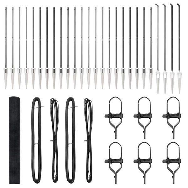 vidaXL Fence Post Grey 50 x 1.2 m (12 x 12 mm mesh) Steel and PVC