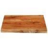 vidaXL Table Top 60x60x3.8 cm Rectangular&nbsp;Solid Wood Acacia Live Edge