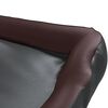 vidaXL Dog Bed Black and Brown 105x80x25 cm Faux Leather