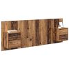vidaXL Headboard with Cabinet 3 pcs Old Wood Engineered Wood