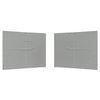 vidaXL Party Tent Sidewall 2 pcs 400 x 195 cm Light Grey PE and Steel