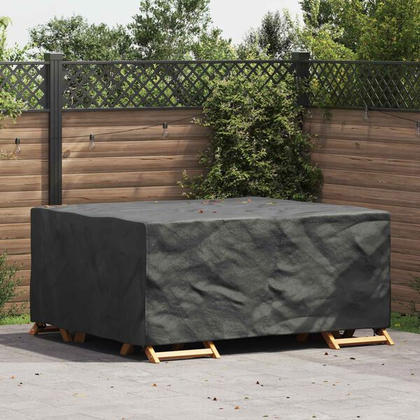 vidaXL Furniture Cover Plain Black 200 x 165 x 80 cm 420D