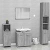 vidaXL Bathroom Furniture Set Grey Sonoma Engineered Wood