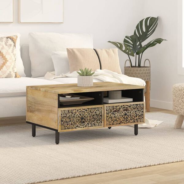 vidaXL Coffee Table 80x54x40 cm Solid Wood Mango