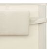 vidaXL Sun Loungers 2 pcs Textilene Cream and Grey