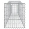 vidaXL Arched Gabion Baskets 3 pcs 400x50x60/80 cm Galvanised Iron