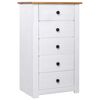 vidaXL Sideboard White 46x40x89 cm Pine Panama Range