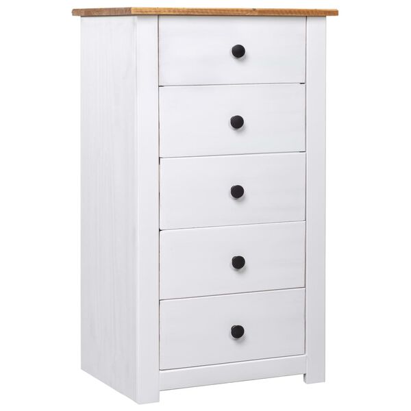 vidaXL Sideboard White 46x40x89 cm Pine Panama Range