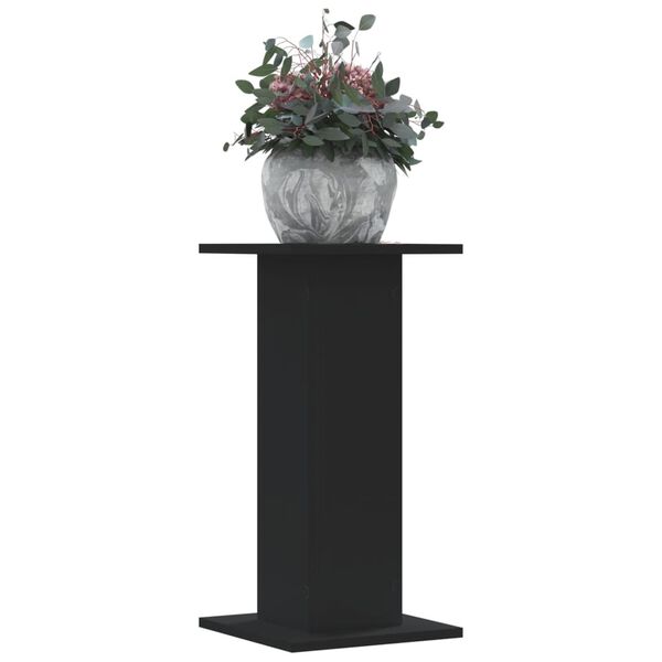 vidaXL Plant Stands 2 pcs Black 30x30x60 cm Engineered Wood