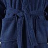 vidaXL Unisex Terry Bathrobe 100% Cotton Navy L