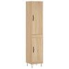 vidaXL Highboard Sonoma Oak 34.5x34x180 cm Engineered Wood